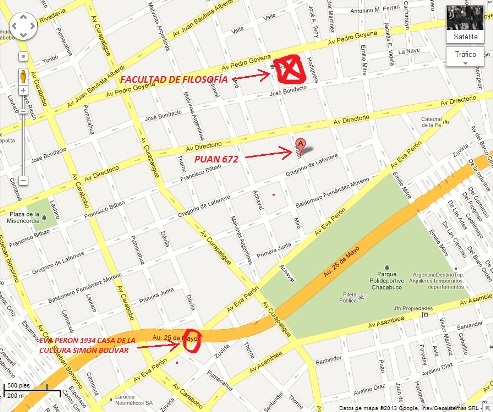 Pun 672 a dos cuadras de la Facultad de Filosofa y Letras