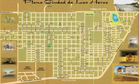 Plano de la ciudad de Las Heras
