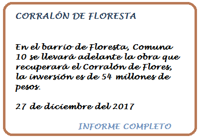 CORRALÓN DE FLORESTA