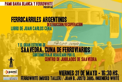 Jornada por los ferrocarriles en Bahía Blanca. Presentación del libro FERROCARRILES ARGENTINOS DESTRUCCIÓN / RECUPERACIÓN.